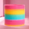 Rainbow Magic Spring Slinky Toy for Kids – Expandable Bouncy Coil Fidget Toy