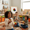 Soft Fabric Plush Rattle Balls with Sound for Toddlers (Pack of 4)