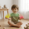 Rainbow Magic Spring Slinky Toy for Kids – Expandable Bouncy Coil Fidget Toy