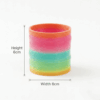 Rainbow Magic Spring Slinky Toy for Kids – Expandable Bouncy Coil Fidget Toy