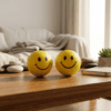Yellow Emoji Smiley Face Soft Squeeze Stress Relief Toy Ball