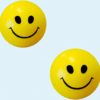 Yellow Emoji Smiley Face Soft Squeeze Stress Relief Toy Ball